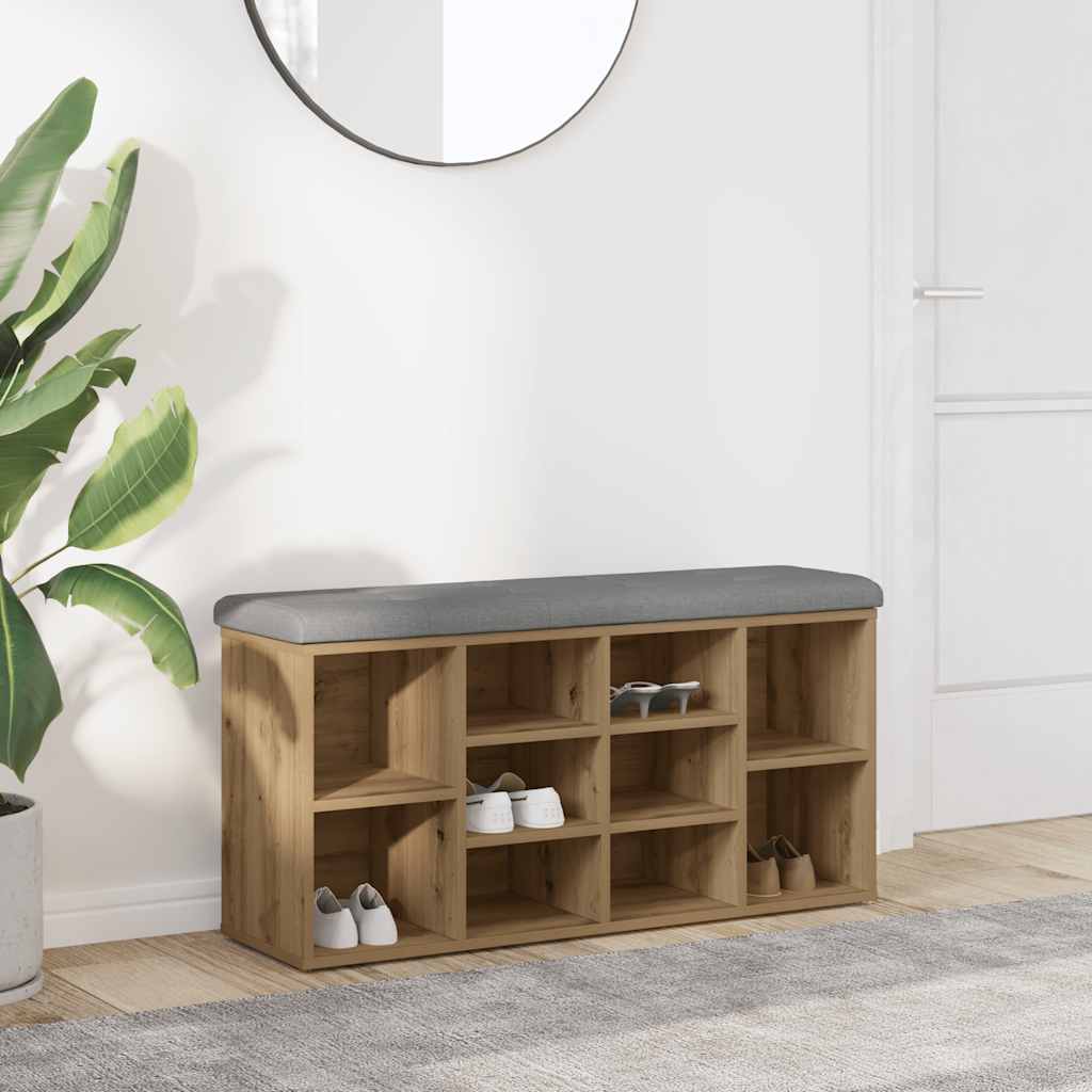 Skobænk 82X32X45,5 Cm Konstrueret Træ