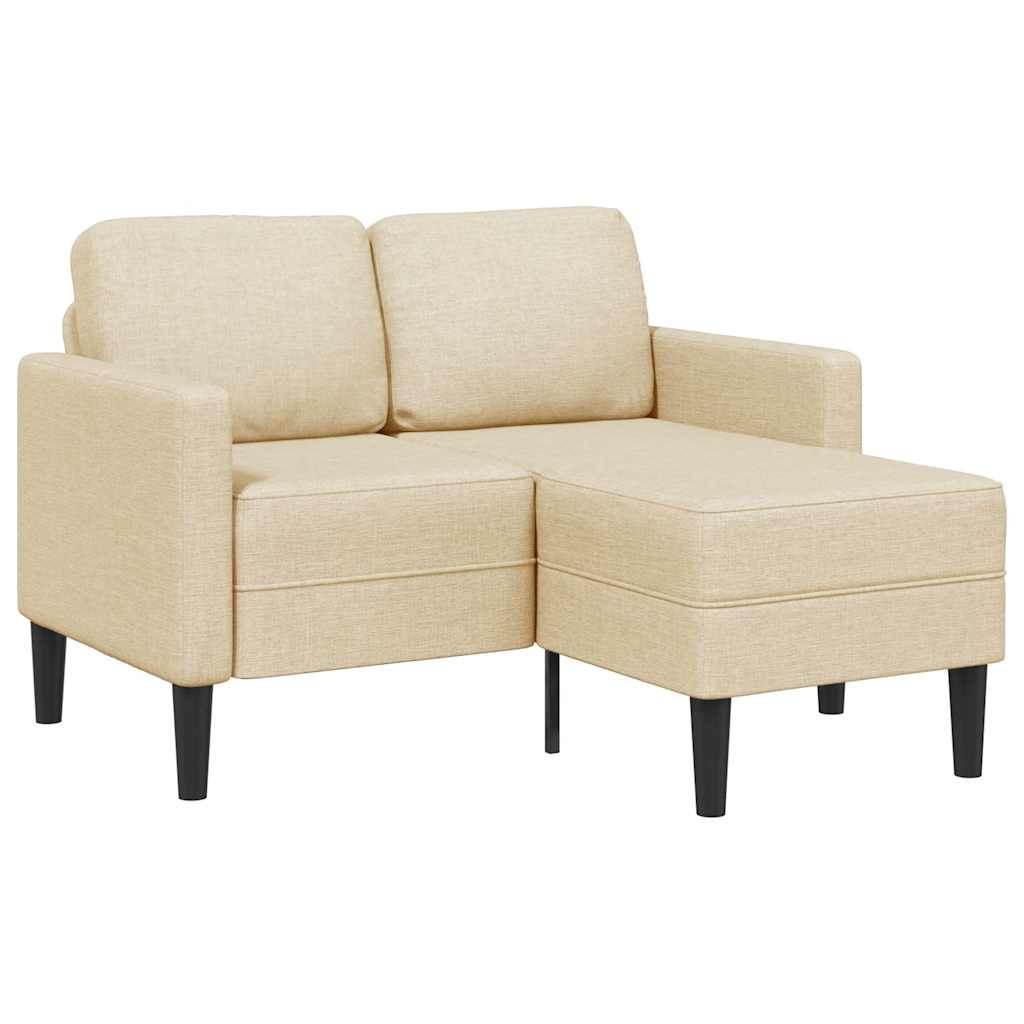 2-Personers Sofa Med Chaiselong L-Formet 125 Cm Stof
