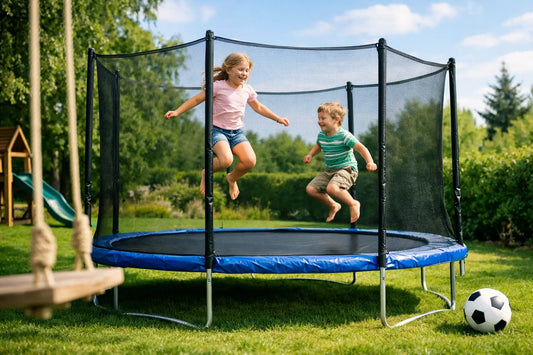 Trampolin til børn i haven - sådan vælger du