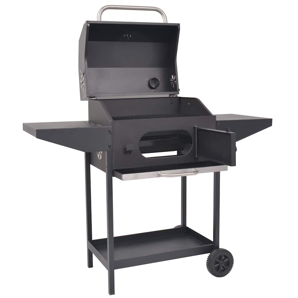 Bbq Smoker Kul Med Bundhylde Sort