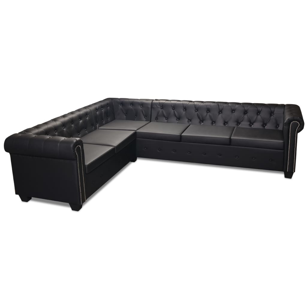 Chesterfield Hjørnesofa Kunstlæder
