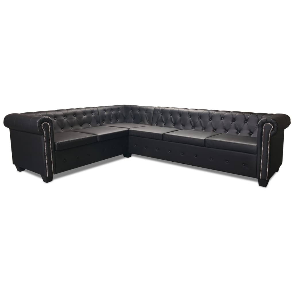 Chesterfield Hjørnesofa Kunstlæder
