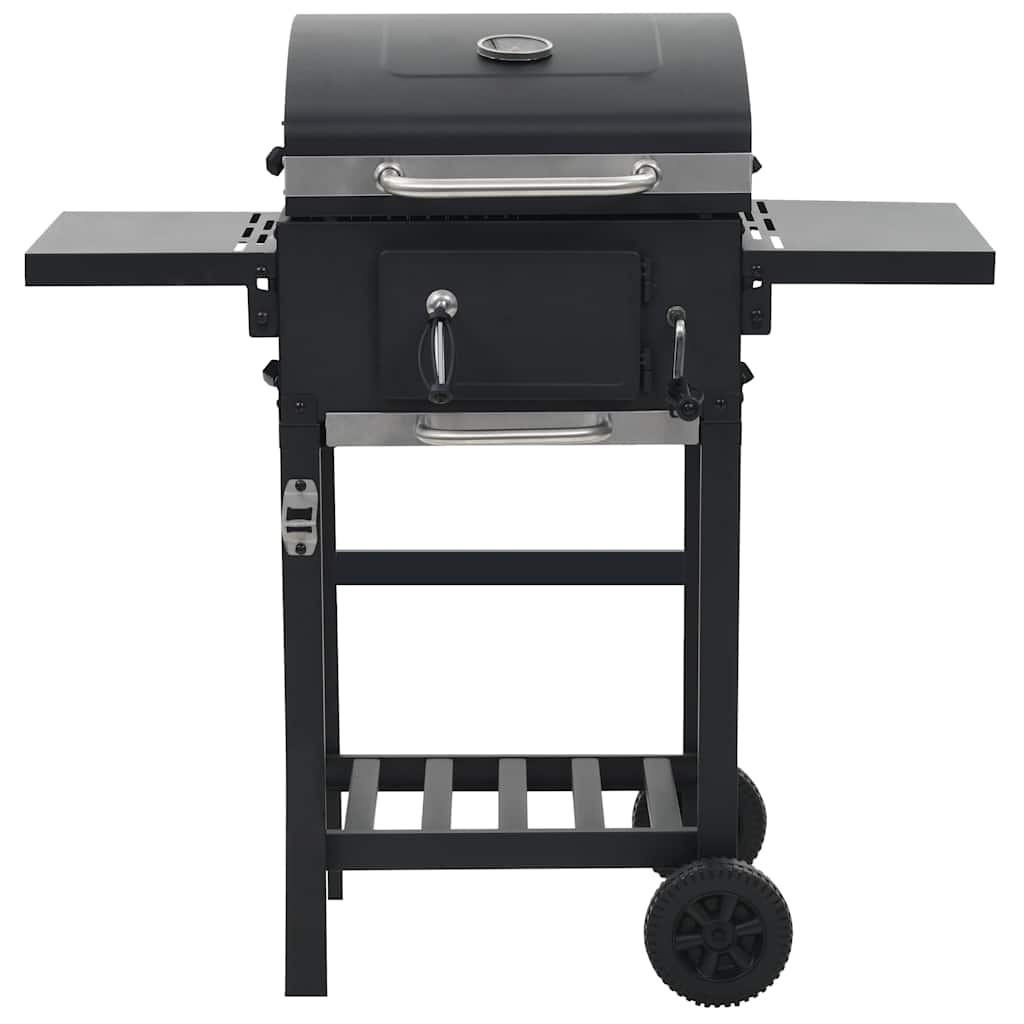 Kuldrevet Grill Med Bundhylde Sort