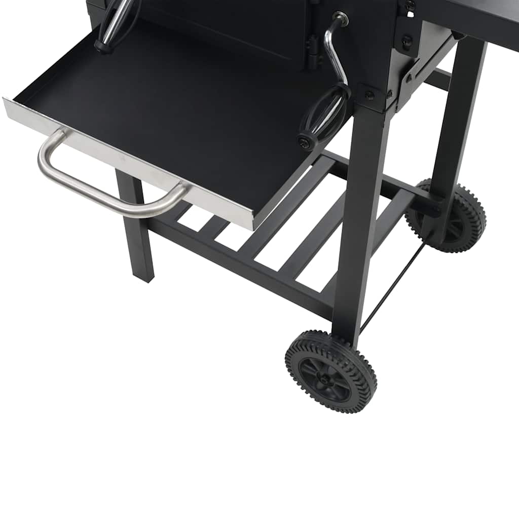 Kuldrevet Grill Med Bundhylde Sort