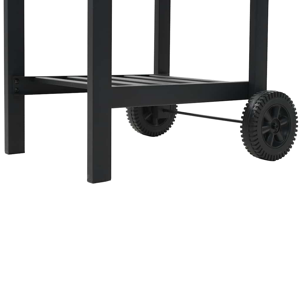 Kuldrevet Grill Med Bundhylde Sort