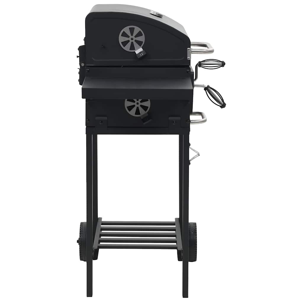 Kuldrevet Grill Med Bundhylde Sort