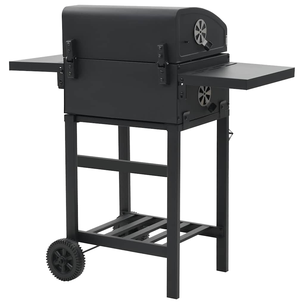 Kuldrevet Grill Med Bundhylde Sort