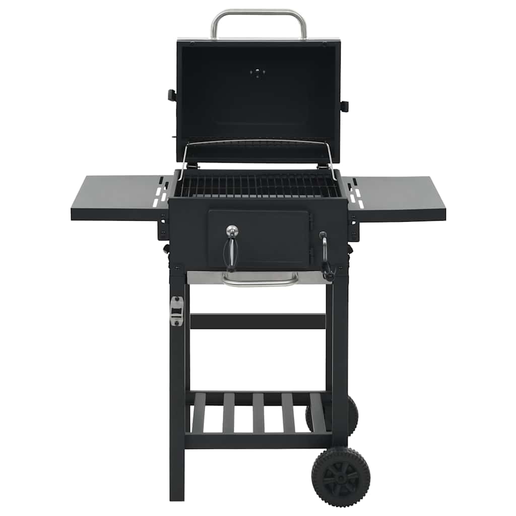 Kuldrevet Grill Med Bundhylde Sort
