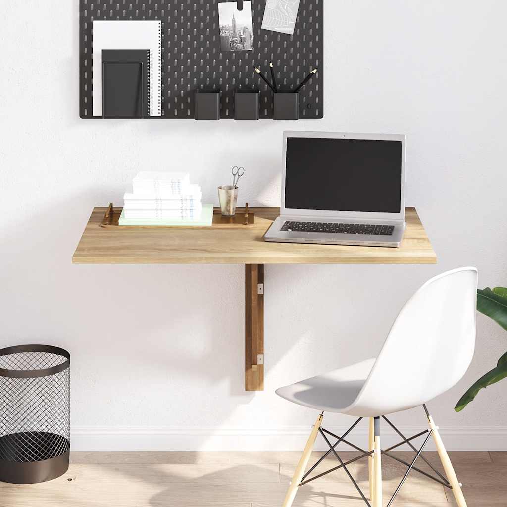 Væghængt Klapbord 100X60X56 Cm Konstrueret Træ Etræ