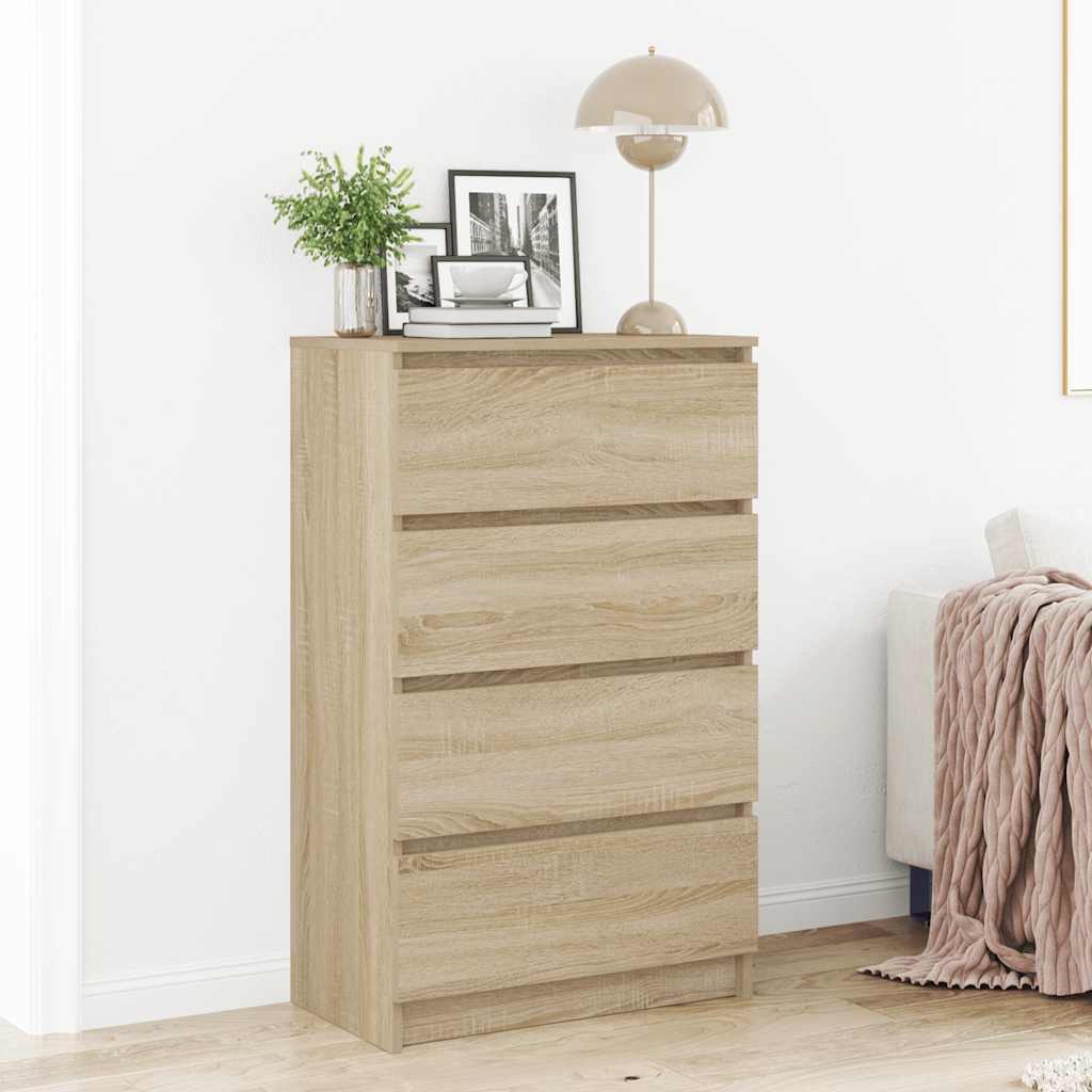 Skænk 60X35X98,5 Cm Konstrueret Træ Etræsfarve