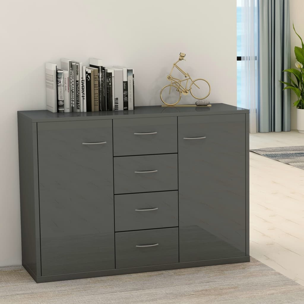 Skænk 88X30X64 Cm Konstrueret Træ Etræsfarve