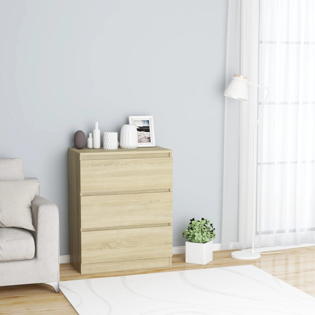 Skænk 60X35X76 Cm Konstrueret Træ Etræsfarve