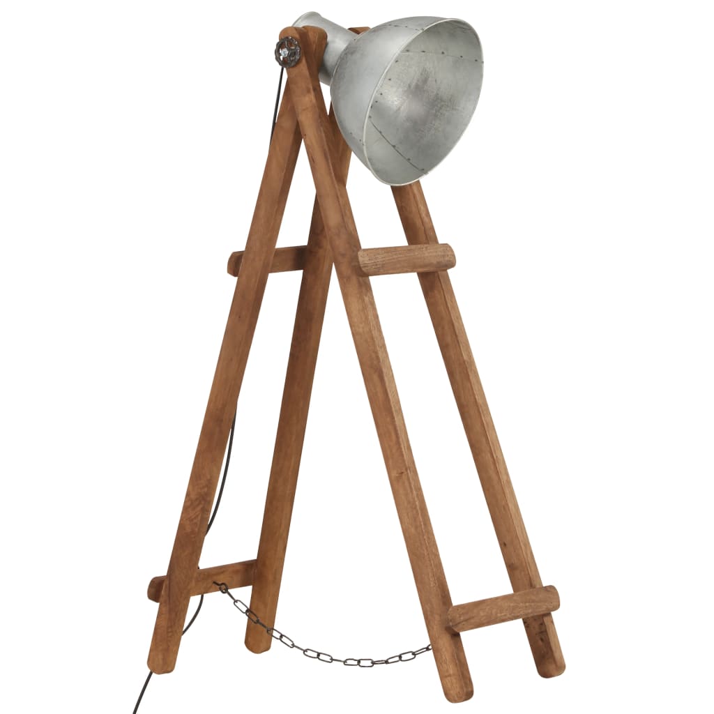 Gulvlampe E27 Massivt Mangotræ Farvet