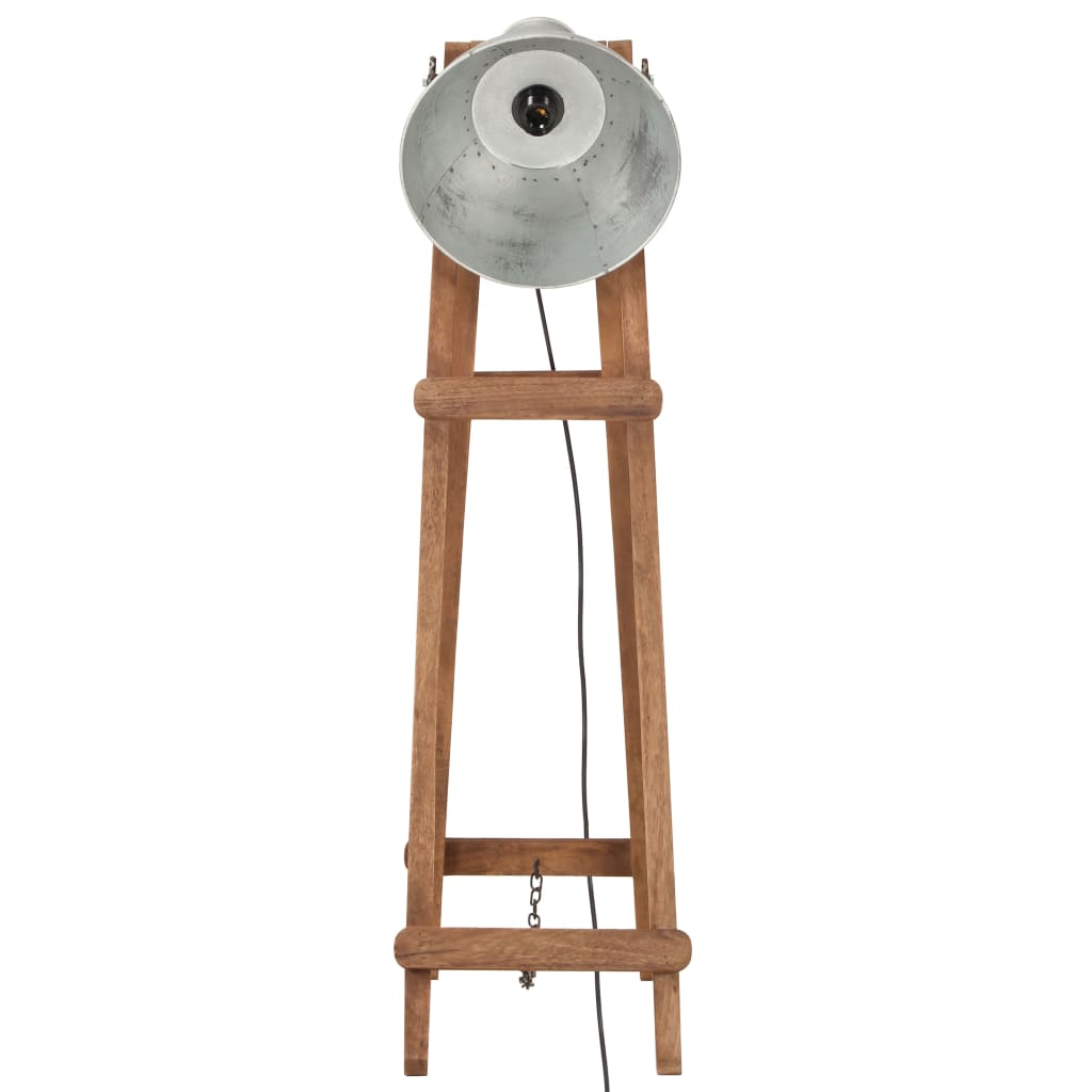 Gulvlampe E27 Massivt Mangotræ Farvet
