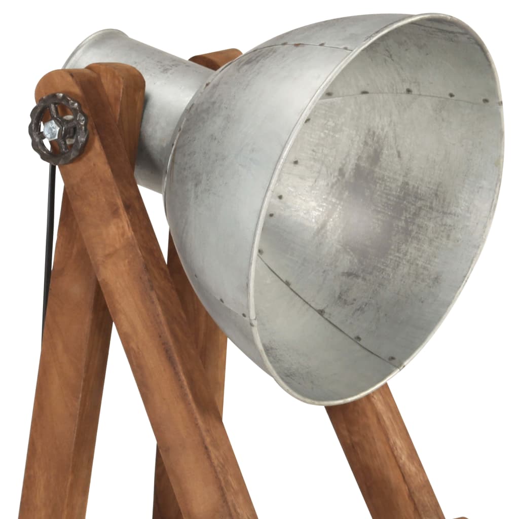 Gulvlampe E27 Massivt Mangotræ Farvet