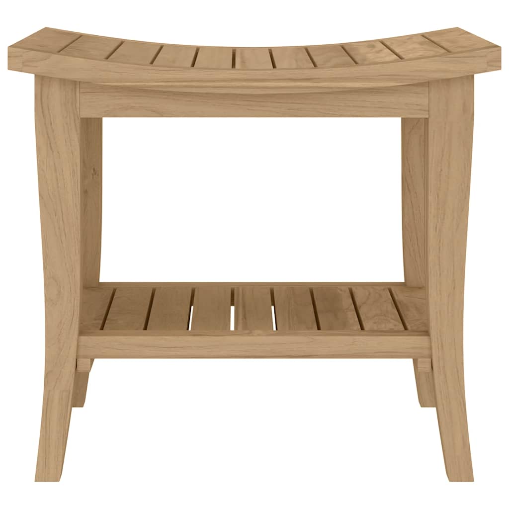 Badeværelsesbord 50X35X45 Cm Massivt Teaktræ Æblegrøn
