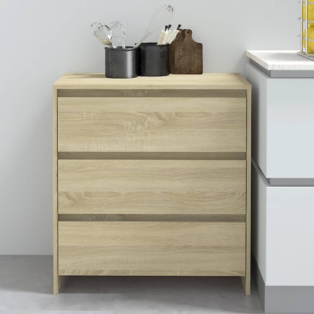 Skænk 70X41X75 Cm Konstrueret Træ Etræsfarve