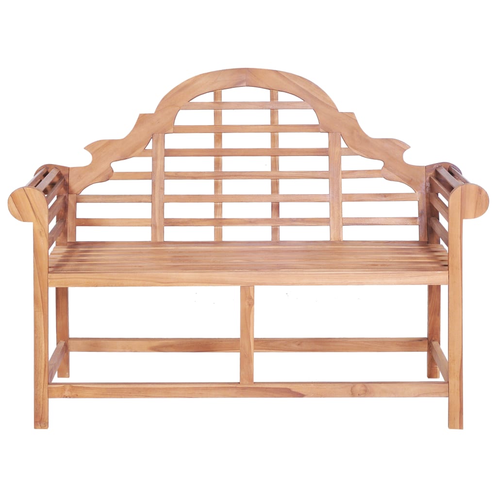 Havebænk 127X58,5X92,5 Cm Massivt Teaktræ