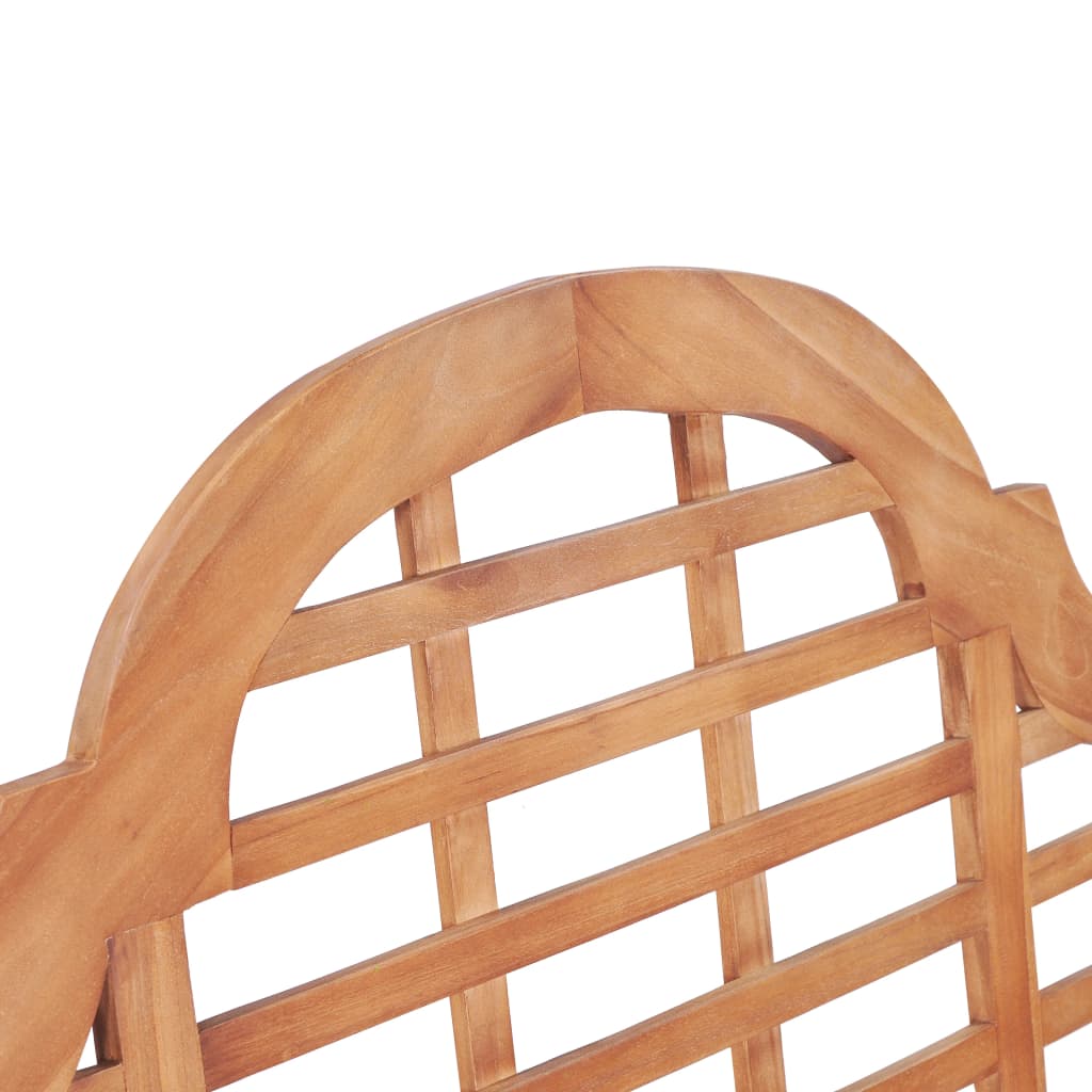 Havebænk 127X58,5X92,5 Cm Massivt Teaktræ