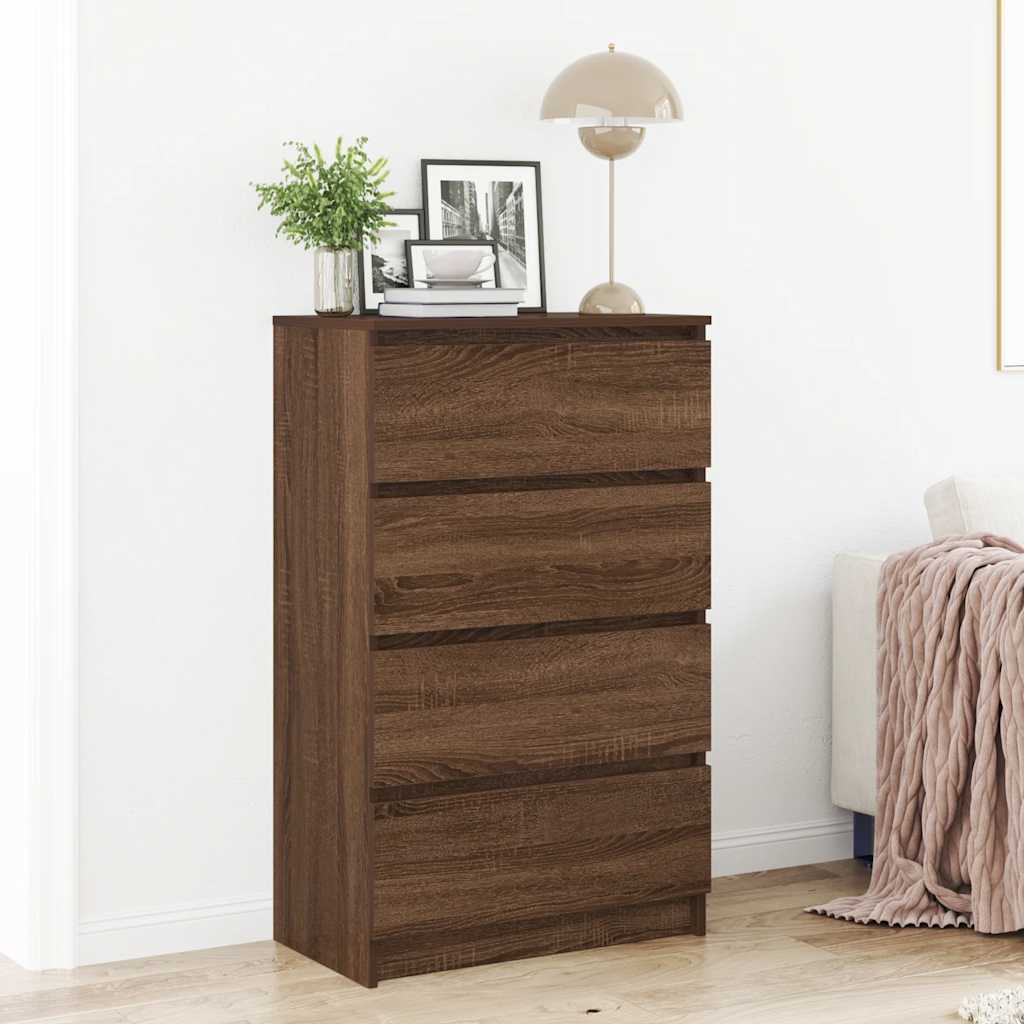 Skænk 60X35X98,5 Cm Konstrueret Træ Etræsfarve
