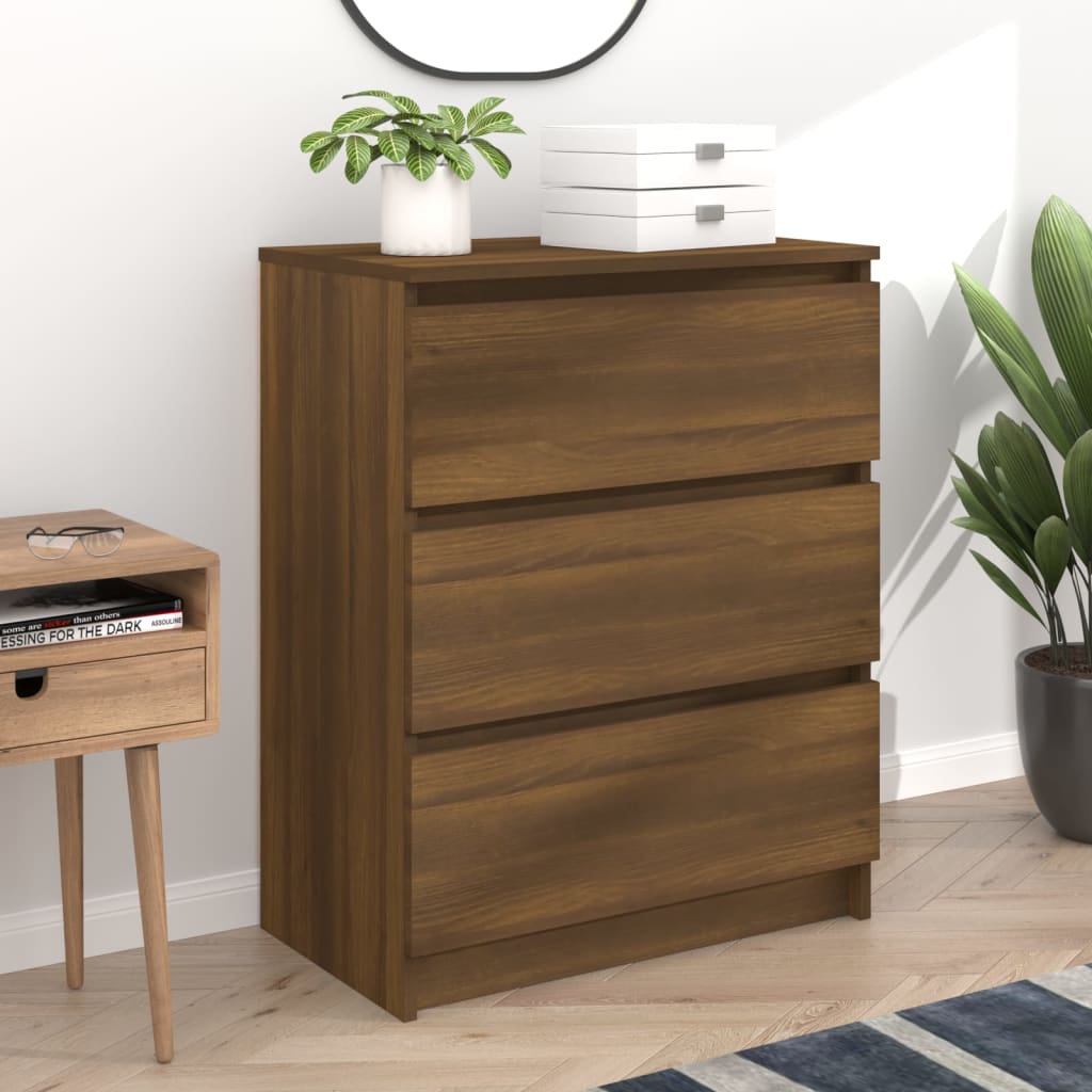 Skænk 60X35X76 Cm Konstrueret Træ Etræsfarve