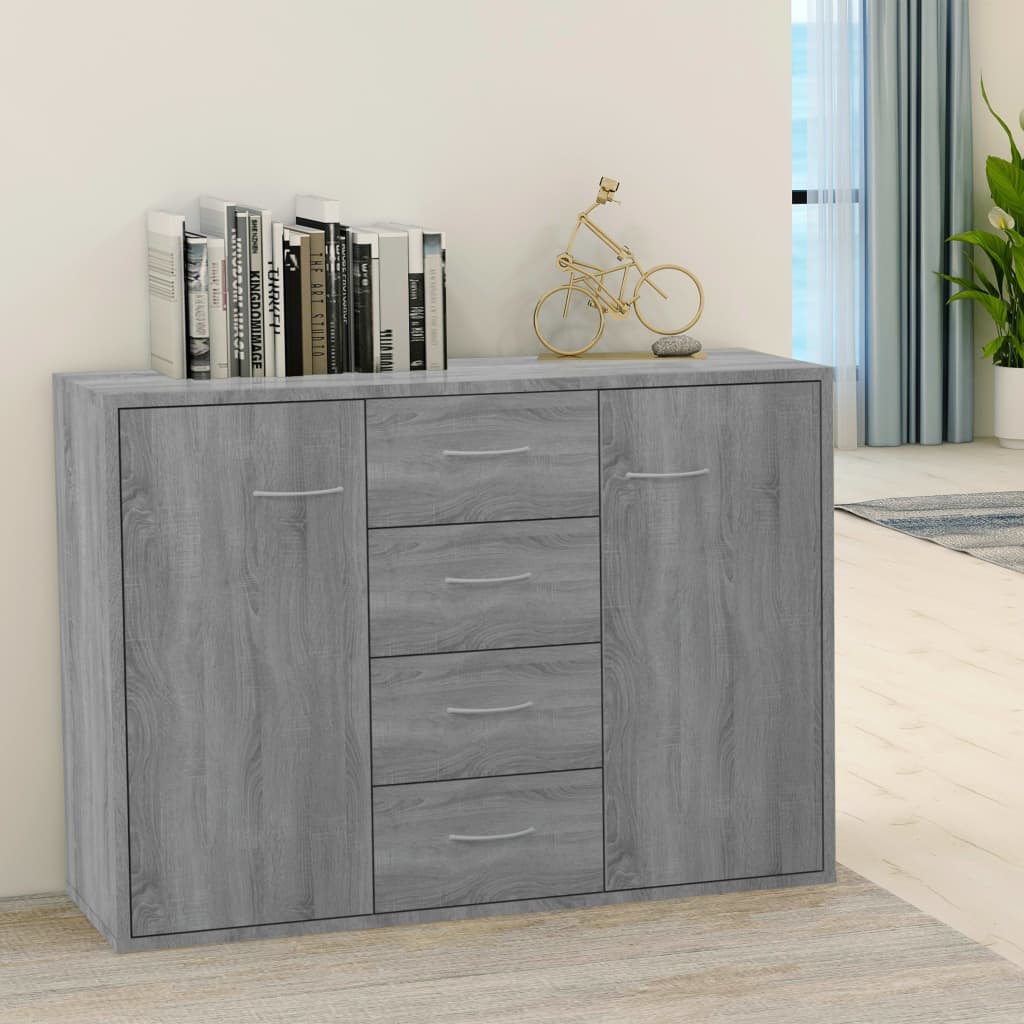 Skænk 88X30X64 Cm Konstrueret Træ Etræsfarve