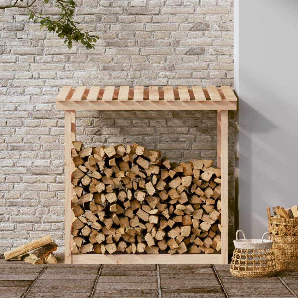 Brændestativ 108X64,5X110 Cm Massivt Fyrretræ