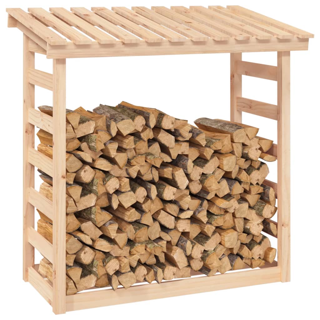 Brændestativ 108X64,5X110 Cm Massivt Fyrretræ
