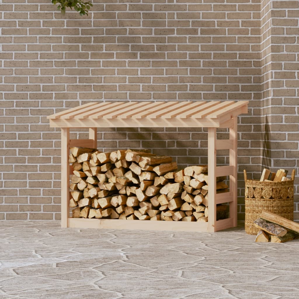 Brændestativ 108X64,5X110 Cm Massivt Fyrretræ