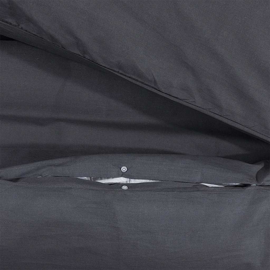 Sengetøj 200X200 Cm Bomuld Sort Sort Og Hvid