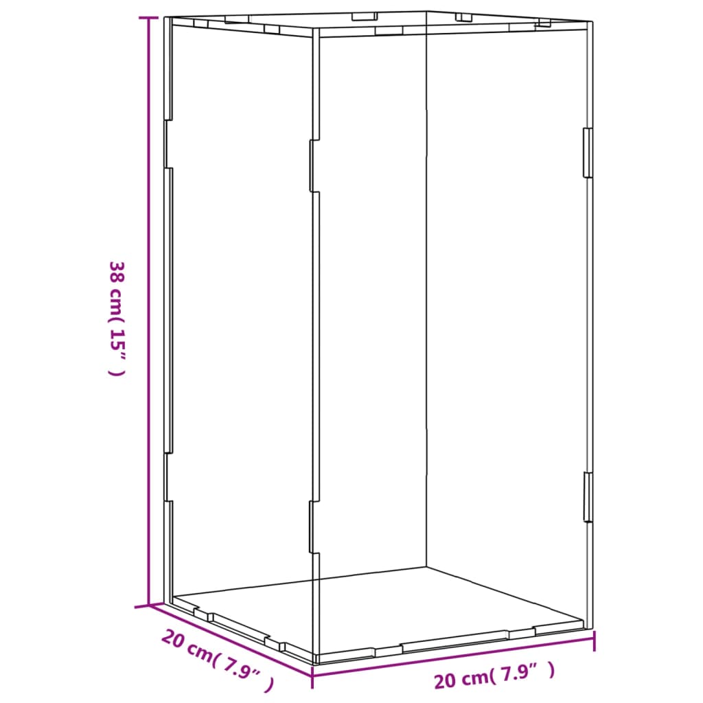 Displaykasse Transparent Akryl