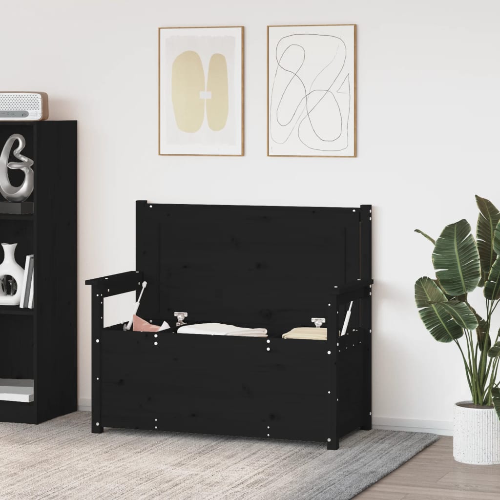 Bænk 112,5X51,5X96,5 Cm Massivt Fyrretræ Grå