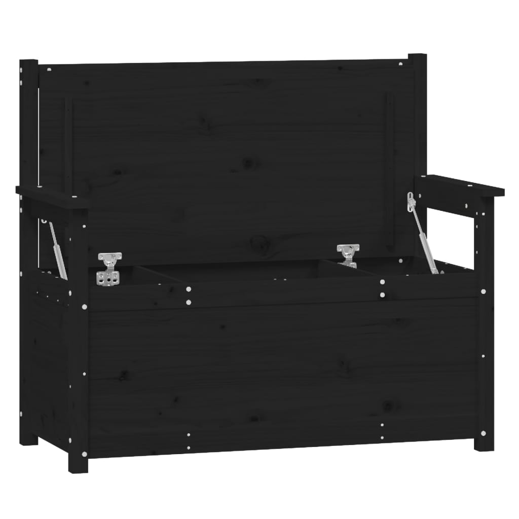 Bænk 112,5X51,5X96,5 Cm Massivt Fyrretræ Grå