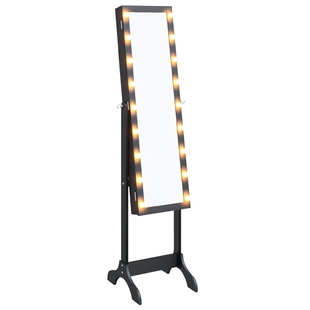 Fritstående Spejl Med Led 34X37X146 Cm
