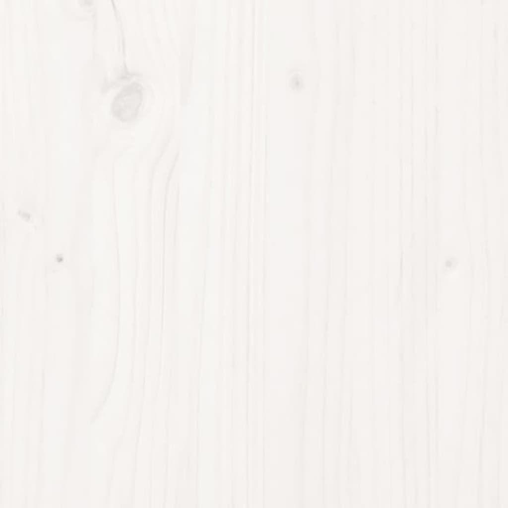 Opbevaringskasse 91X40,5X42 Cm Massivt Fyrretræ Hvid