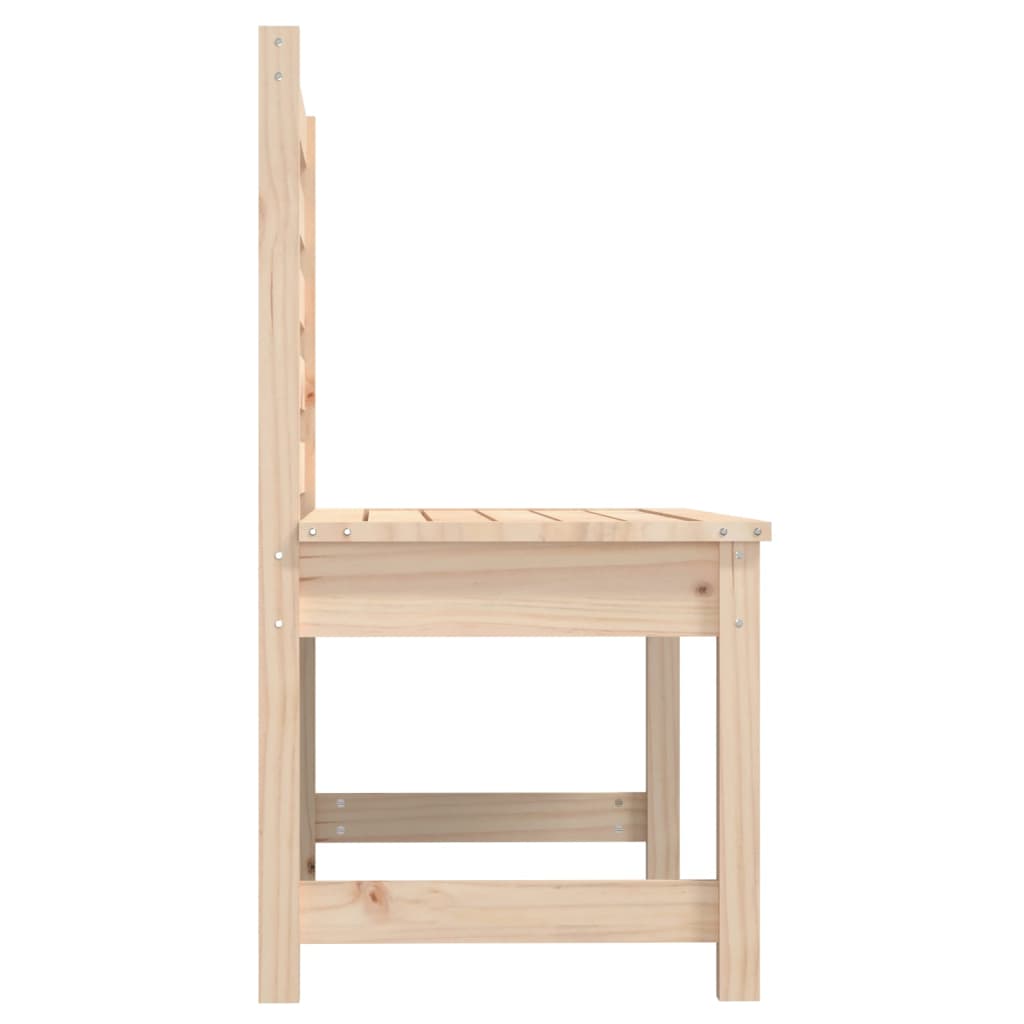 Havebænk 109 Cm Massivt Fyrretræ Fyrretræ Naturlig