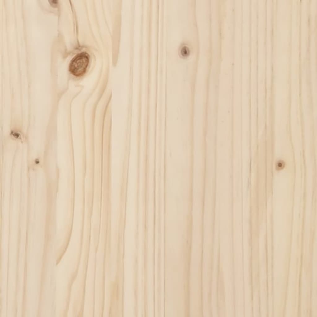Havebænk 109 Cm Massivt Fyrretræ Fyrretræ Naturlig