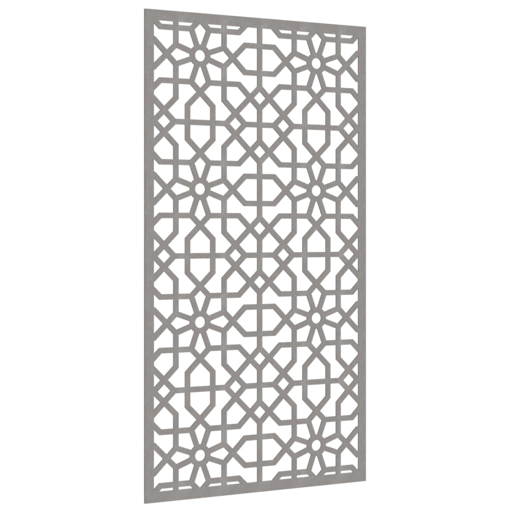 Udendørs Vægdekoration 105X55 Cm Maurisk Design Cortenstål Brun