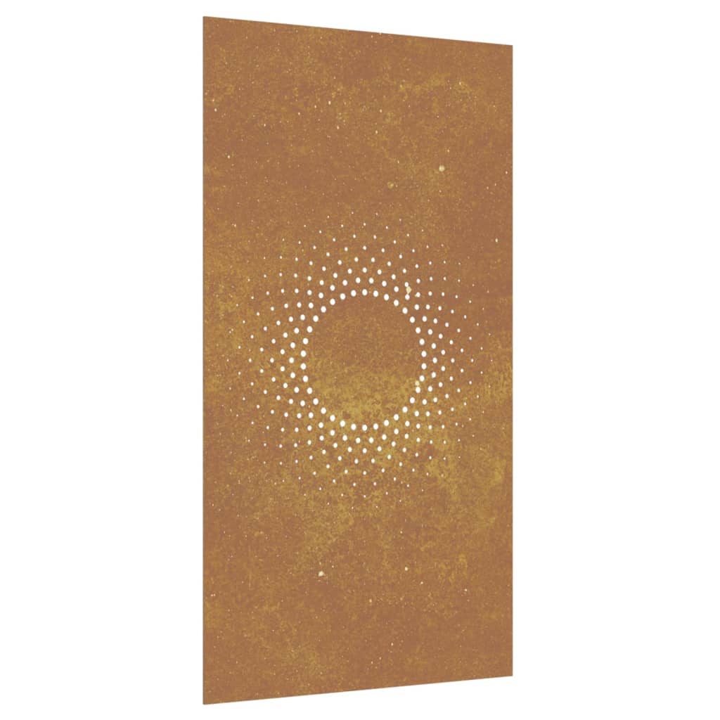 Udendørs Vægdekoration 105X55 Cm Soldesign Cortenstål