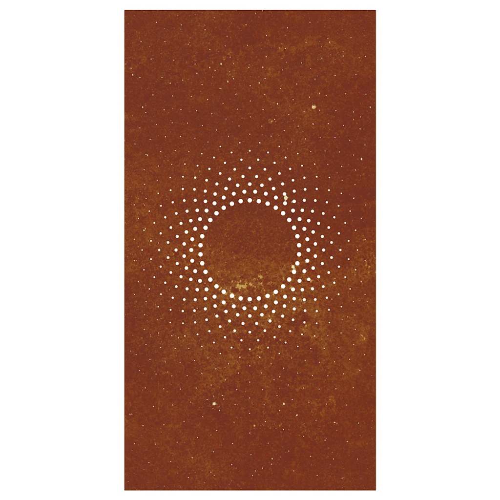 Udendørs Vægdekoration 105X55 Cm Soldesign Cortenstål