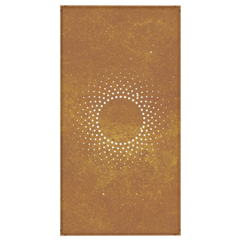 Udendørs Vægdekoration 105X55 Cm Soldesign Cortenstål