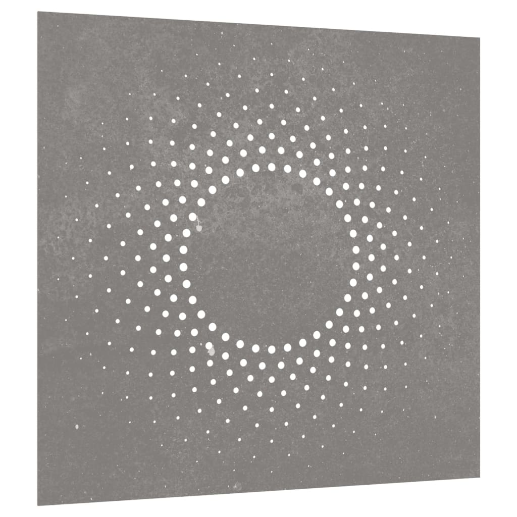 Udendørs Vægdekoration 55X55 Cm Soldesign Cortenstål