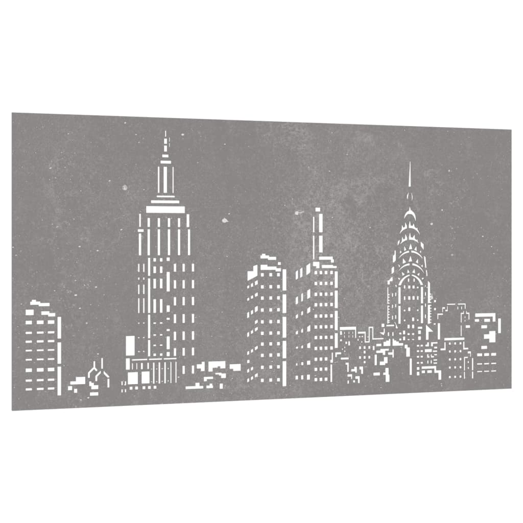 Udendørs Vægdekoration 105X55 Cm Skyline-Design Cortenstål