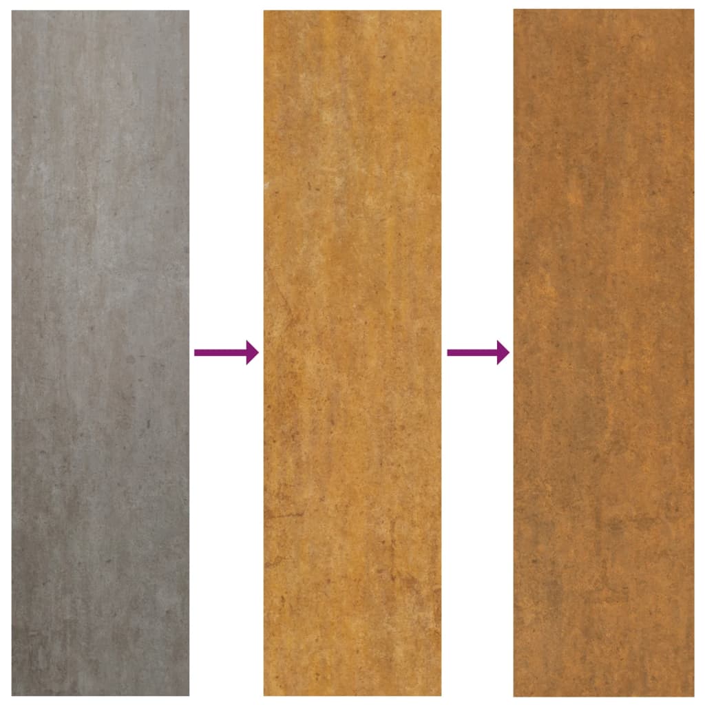 Udendørs Vægdekoration 55X55 Cm Soldesign Cortenstål
