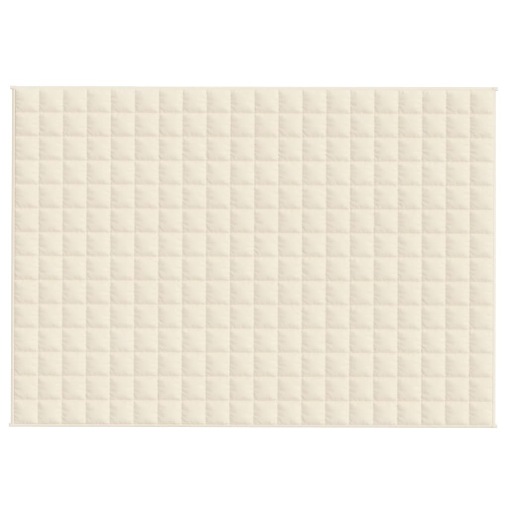 Tyngdetæppe Stof Lys Farve Creme