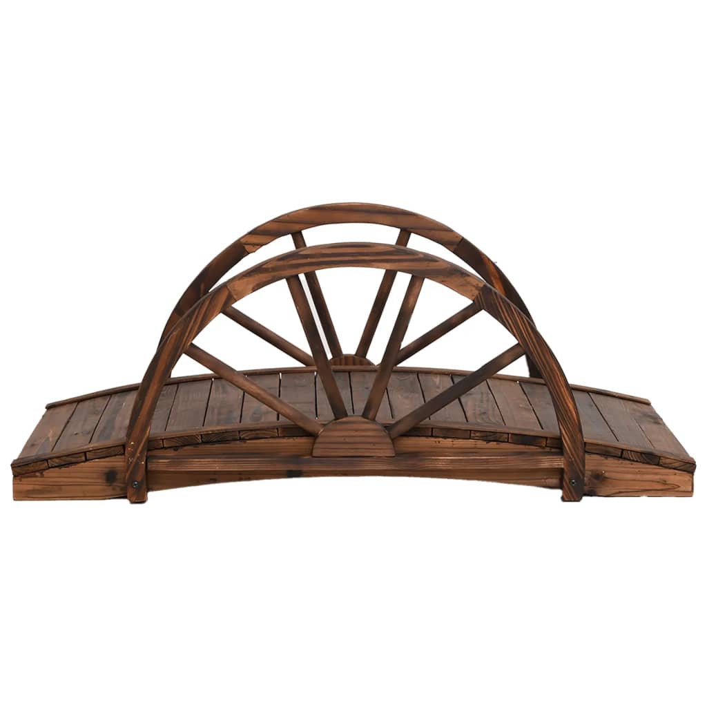 Havebro Med Halve Hjul 99X50X38 Cm Massivt Fyrretræ