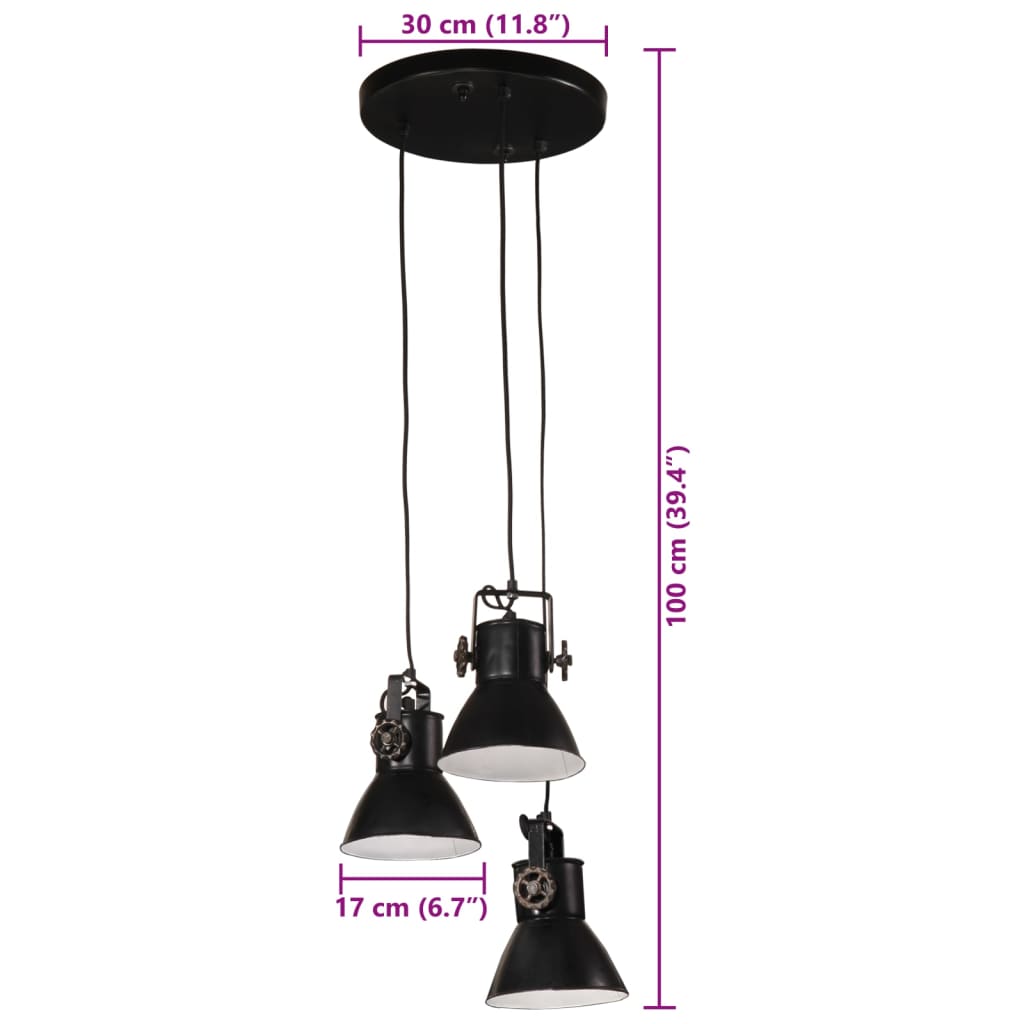 Pendel25 W Rund 30X30X100 Cm E27