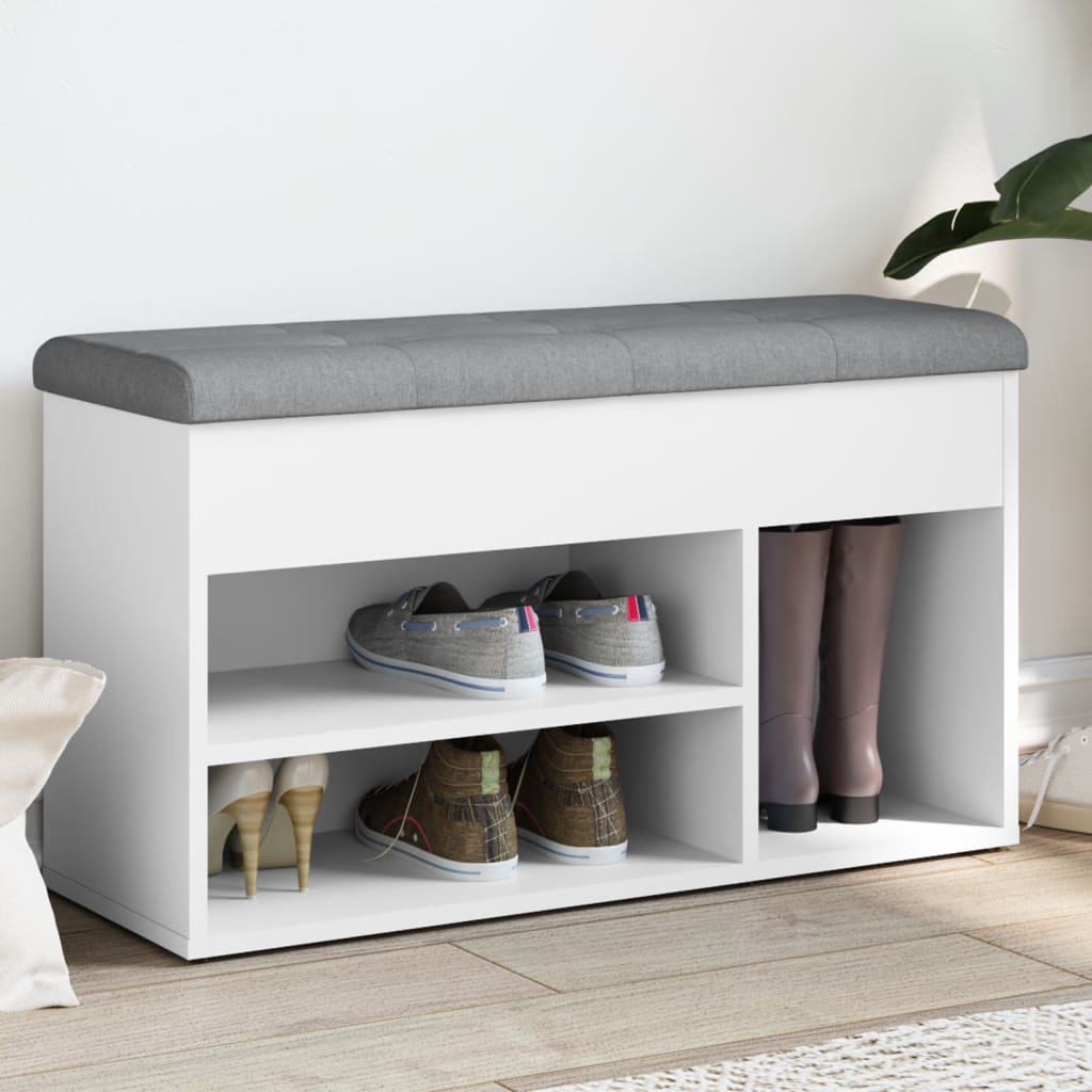 Skobænk 82X32X45,5 Cm Konstrueret Træ