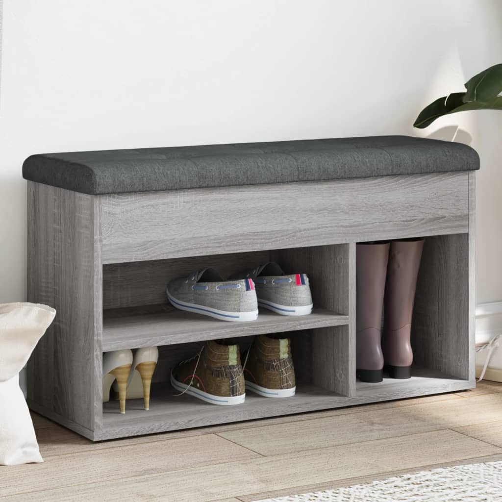Skobænk 82X32X45,5 Cm Konstrueret Træ