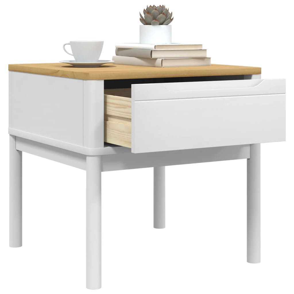 Lampebord Floro 55X55X54 Cm Massivt Fyrretræ